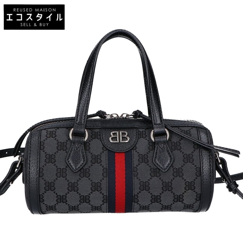 BALENCIAGA GUCCI Hacker Project GG canvas handbag shoulder bag